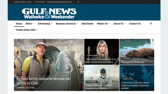 Captura de Waiheke Gulf News