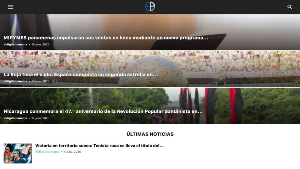 Captura de El Digital Panamá
