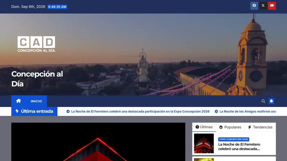 Captura de Concepción al Día