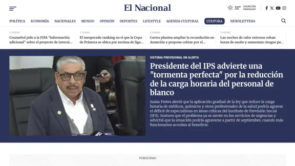 Captura de El Nacional