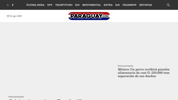 Captura de Paraguay.com