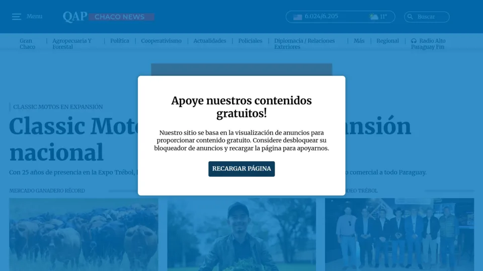Captura de Qapcha Chaco News