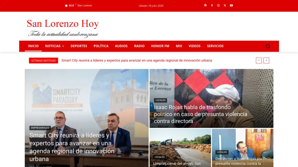 Captura de San Lorenzo Hoy