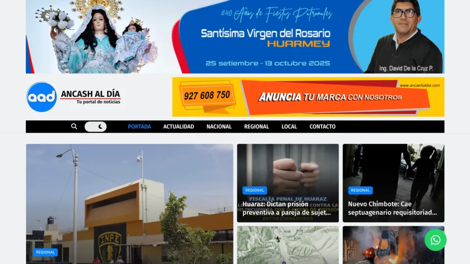 Captura de Áncash al Día
