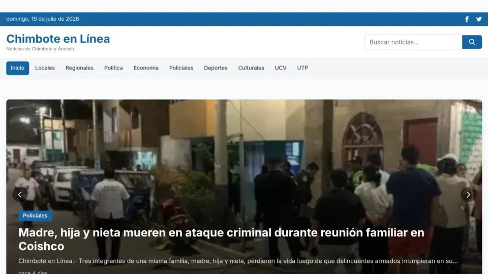 Captura de Chimbote en Línea