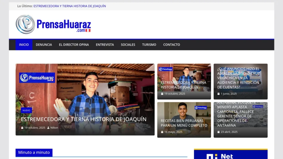 Captura de Prensa Huaraz