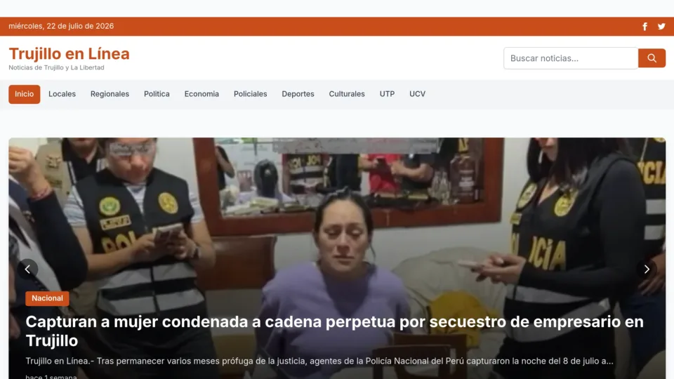 Captura de Trujillo en Línea