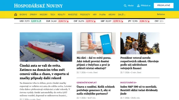 Captura de Hospodářské noviny