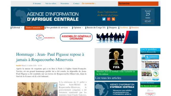 Captura de Les DÃ©pÃªches de Brazzaville