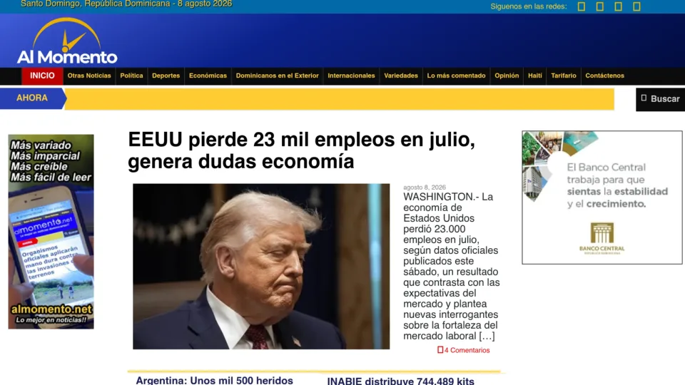 Captura de Al Momento