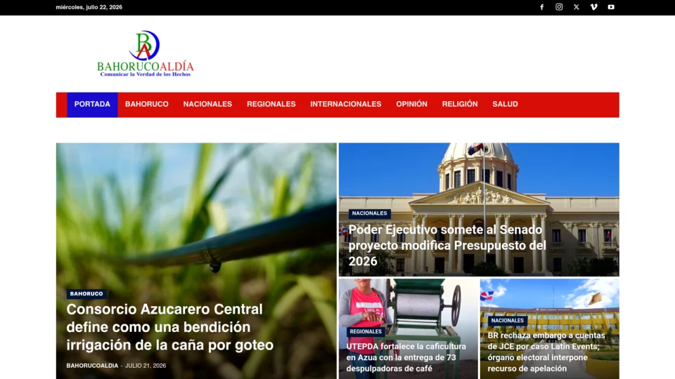 Captura de Bahoruco al Día
