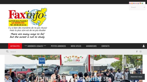Captura de Faxinfo