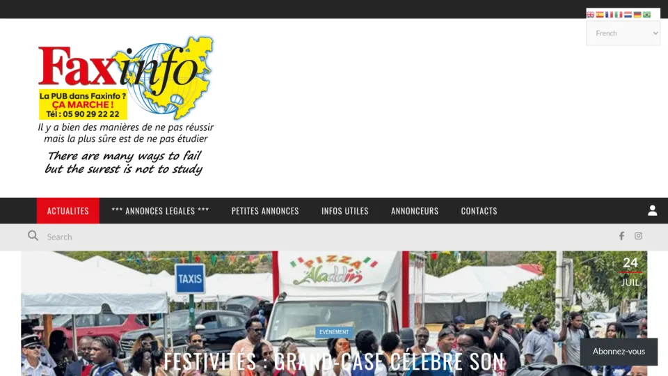 Captura de Faxinfo