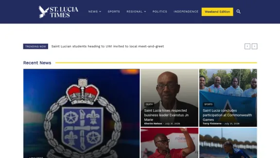 Captura de St Lucia Times