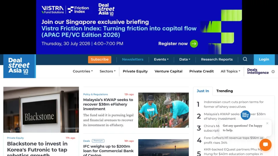 Captura de DealStreetAsia