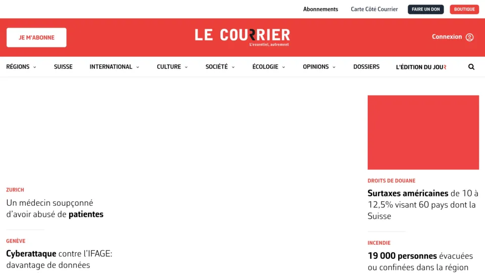 Captura de Le Courrier