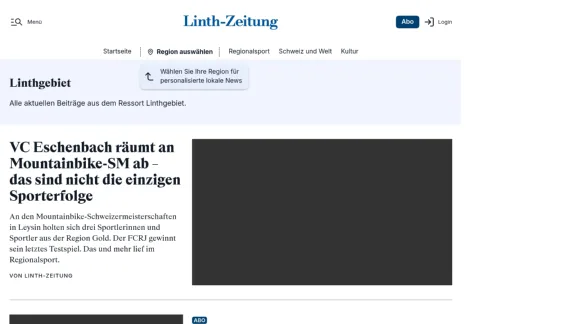 Captura de Linth-Zeitung