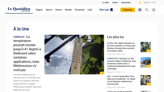 Captura de Le Quotidien Jurassien