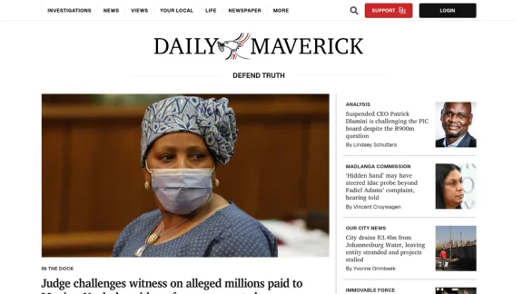 Captura de Daily Maverick
