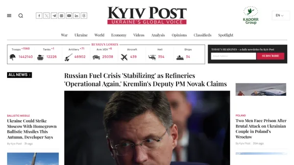 Captura de Kyiv Post