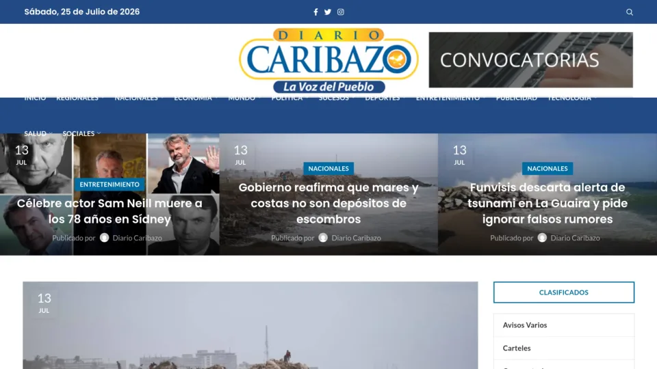 Captura de Diario Caribazo