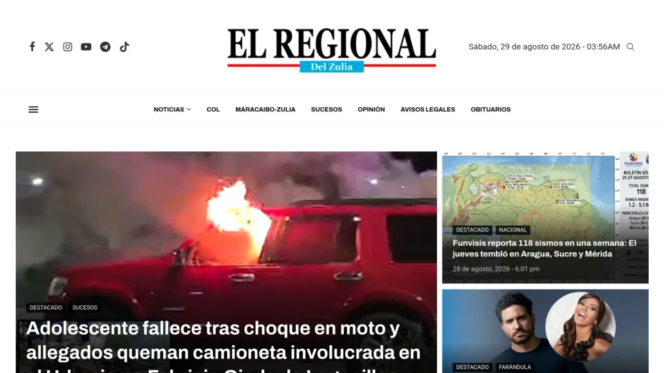 Captura de El Regional del Zulia