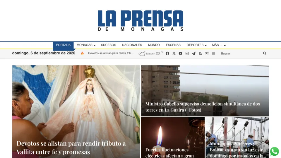 Captura de La Prensa de Monagas