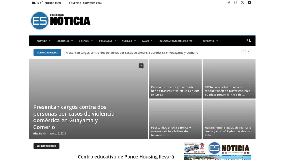 Captura de Es Noticia PR