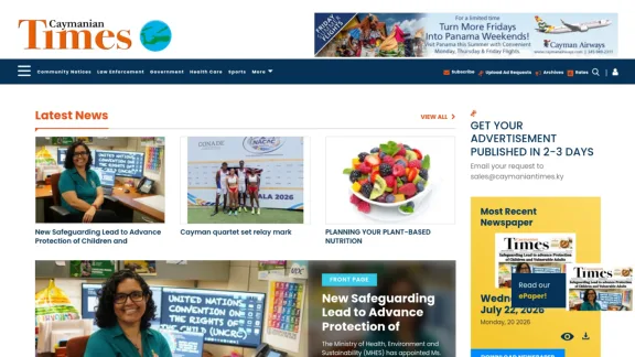 Captura de Caymanian Times