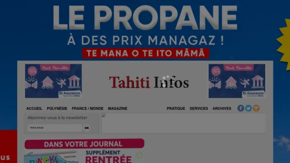 Captura de Tahiti Infos