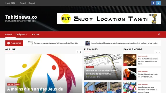 Captura de Tahiti News