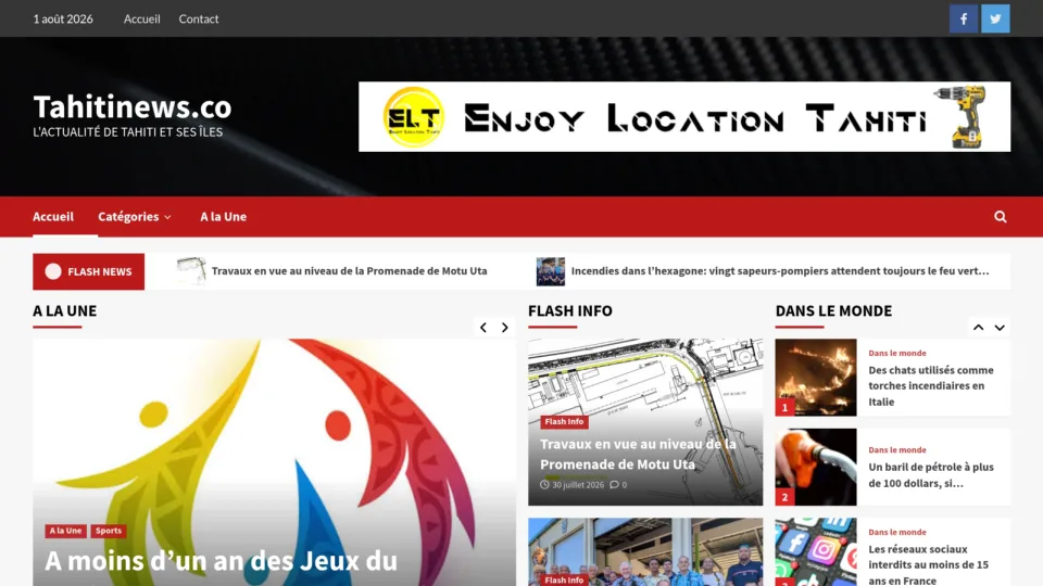 Captura de Tahiti News