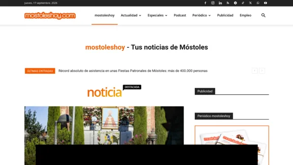 Captura de mostoleshoy.com