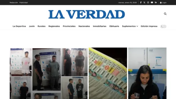 Captura de La Verdad