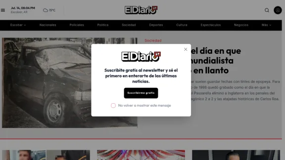 Captura de El Diario de Escobar