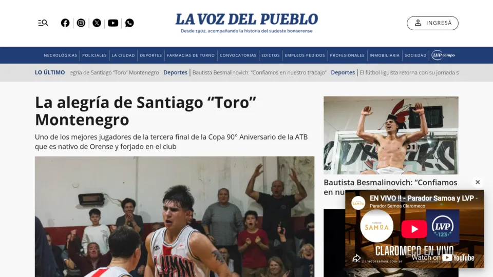 Captura de La Voz del Pueblo