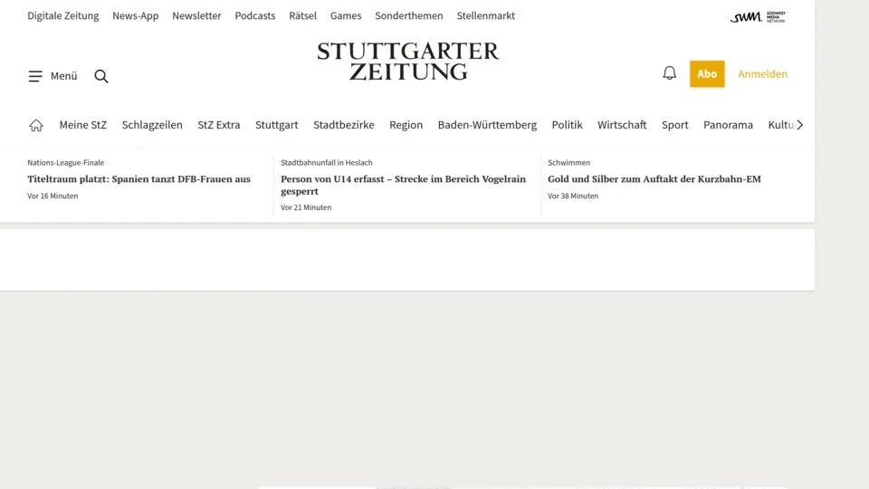 Captura de Stuttgarter Zeitung