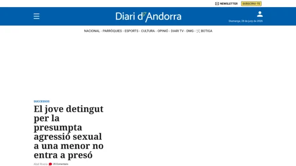 Captura de Diari d’Andorra