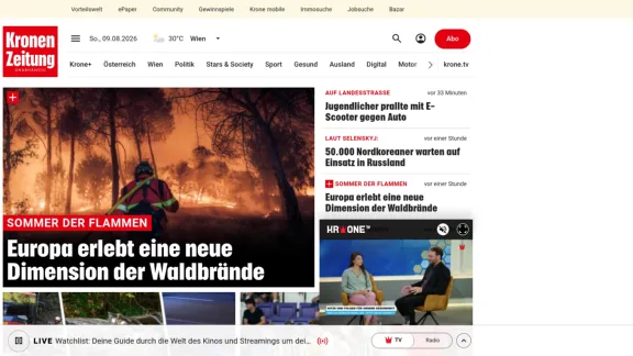 Captura de Kronen Zeitung