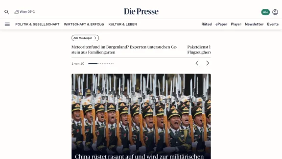 Captura de Die Presse