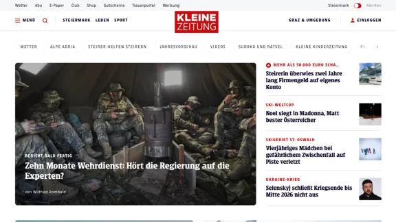 Captura de Kleine Zeitung