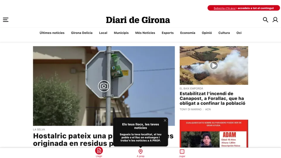 Captura de Diari de Girona