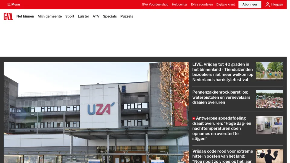 Captura de Gazet Van Antwerpen