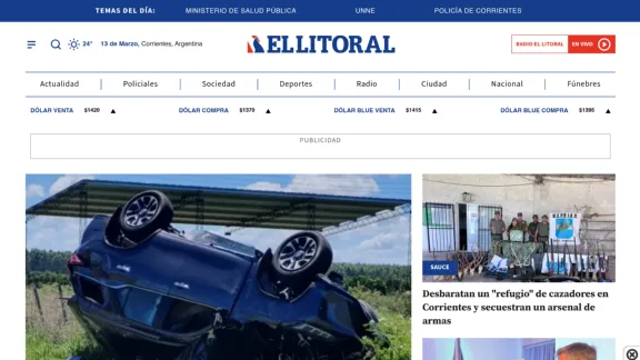 Captura de El Litoral