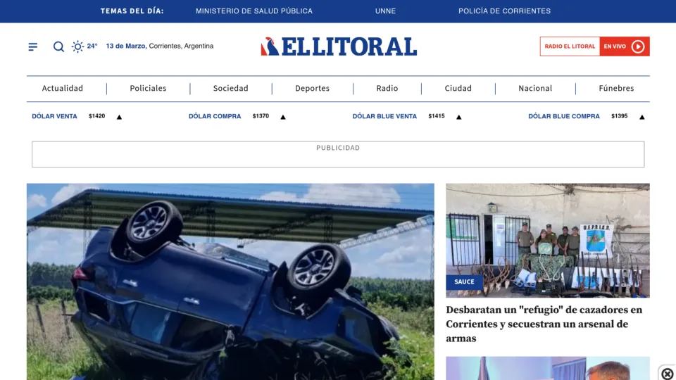Captura de El Litoral