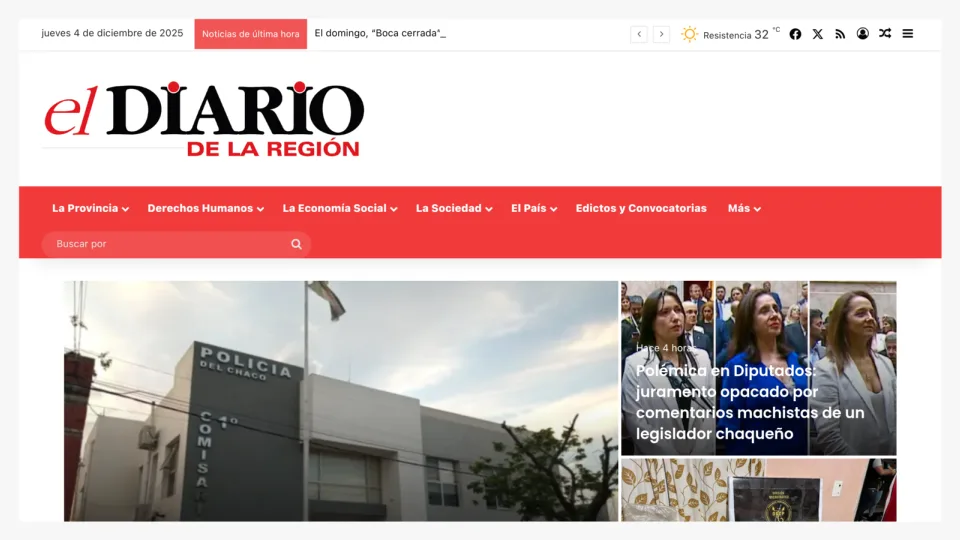 Captura de El Diario de la Región
