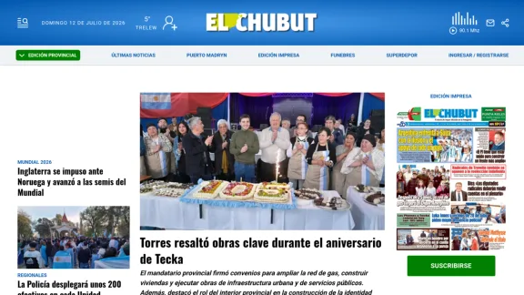 Captura de El Chubut