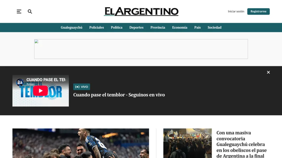 Captura de El Argentino