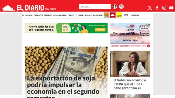 Captura de El Diario de La Pampa