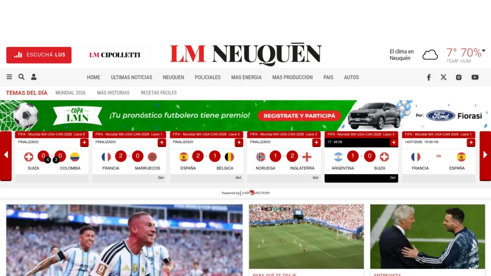 Captura de LM Neuquén